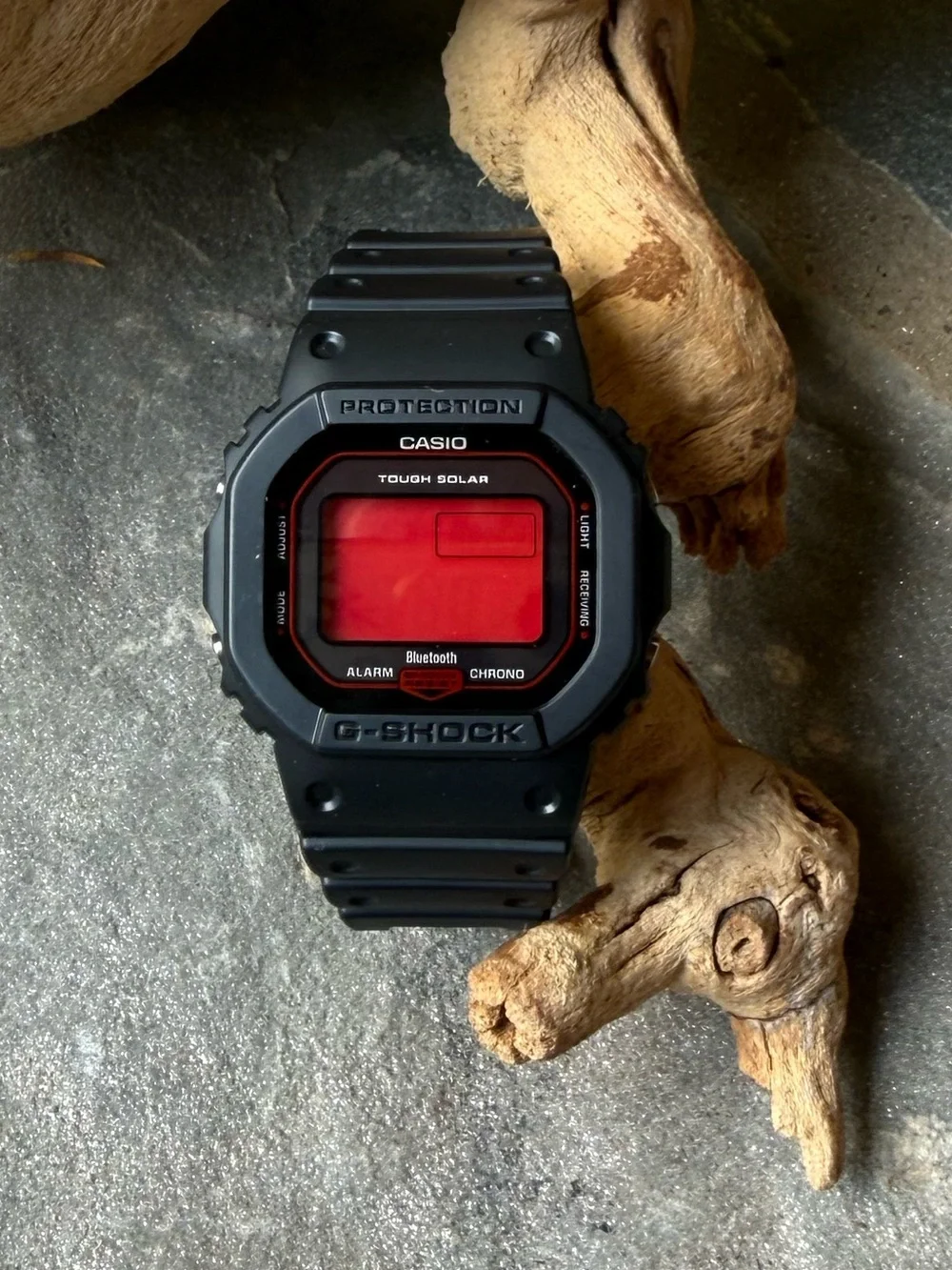 New🌟 Casio G-Shock Black & Red GW-B5600AR-1 Solar Radio Men's Watch